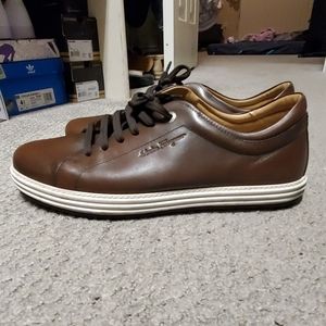 Salvatore Ferragamo brown leather shoes